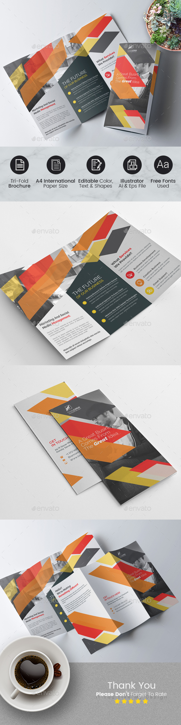 Tri fold Multipurpose Brochure - Corporate Brochures