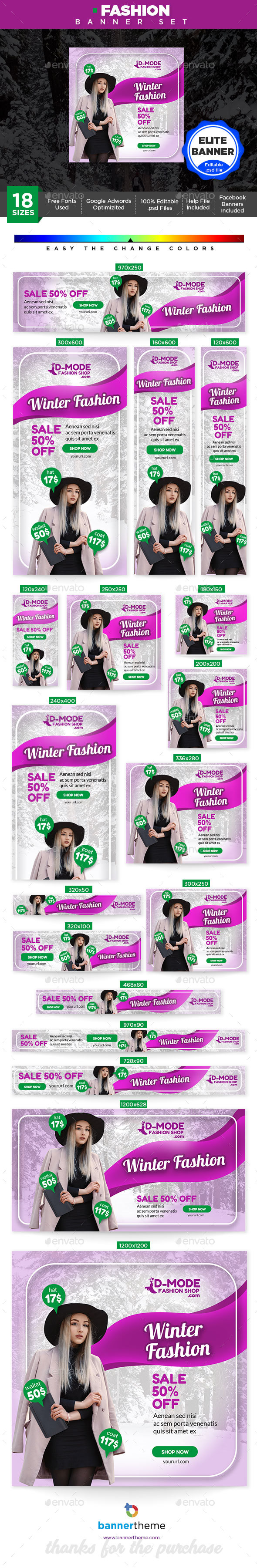 Fashion Banner - Banners & Ads Web Elements