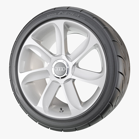 Performance Car Wheel - 3DOcean Item for Sale