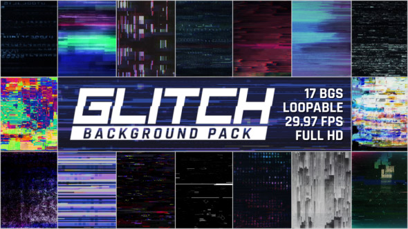 Glitch Background Pack