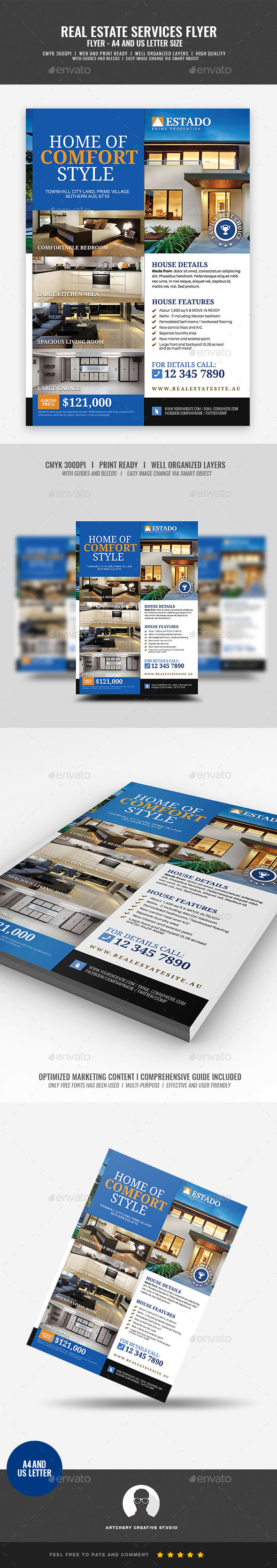 Modern and Corporate Real Estate Flyer