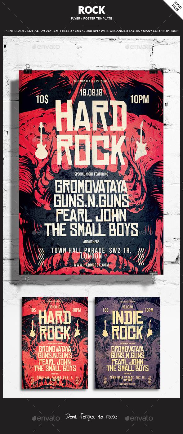 Rock Flyer / Poster 10 - Events Flyers