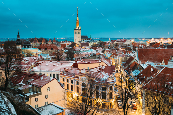 Traditional Old Architecture Cityscape In Historic District Of T - Stock Photo - Images