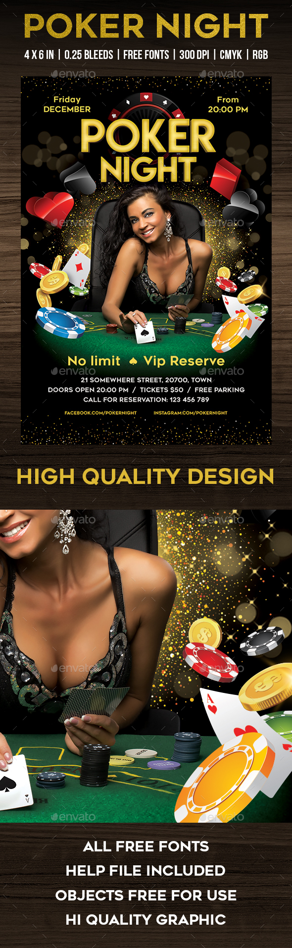 Poker Night - Flyers Print Templates
