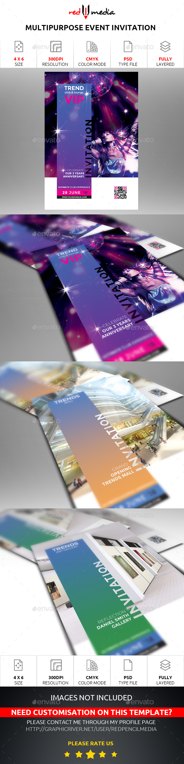 Multipurpose Event Invitation - Events Flyers