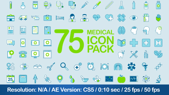 Medical Icon Pack - VideoHive 21242488