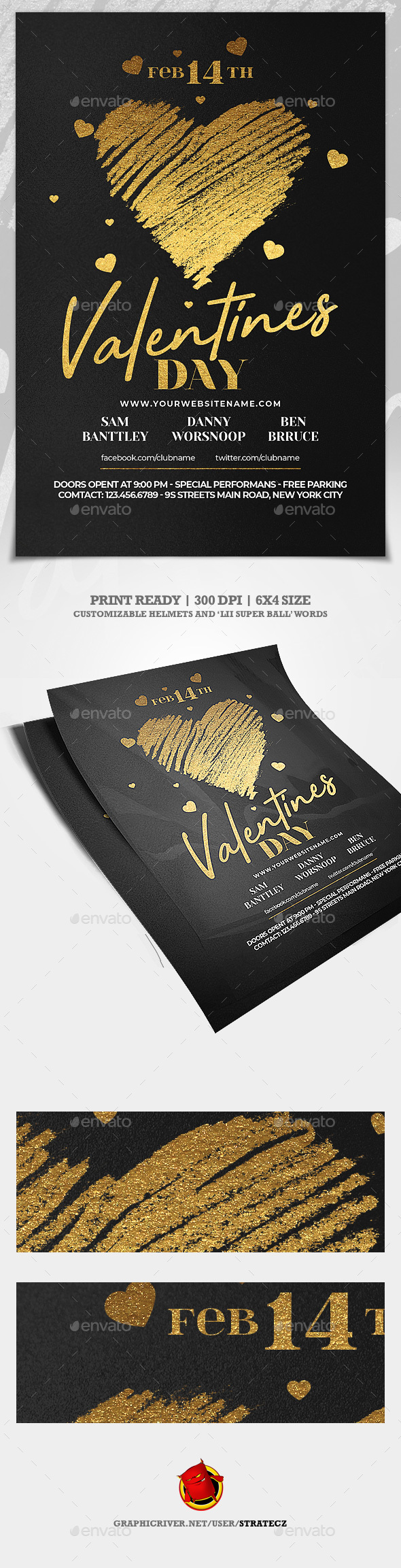 Valentines Day Flyer - Events Flyers