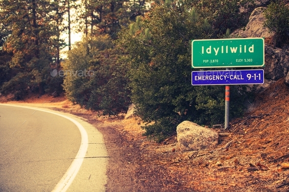 Idyllwild City Limits - Stock Photo - Images