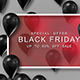 Black Friday Sale Frame With Shiny Balloons - VideoHive Item for Sale