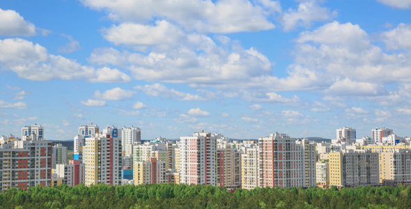 Clouds Sailing Above a City