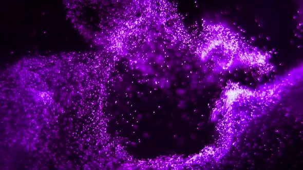 Purple Particles Flow, Motion Graphics | VideoHive