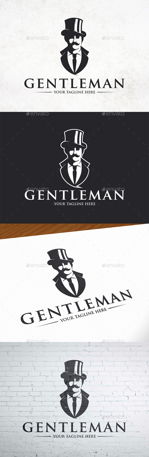 Gentleman Logo Template - Humans Logo Templates