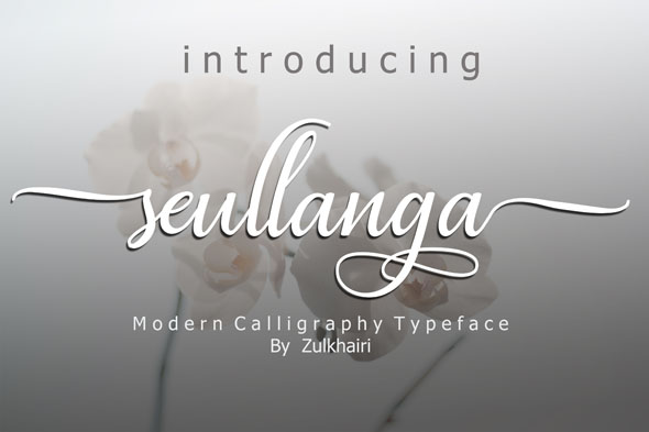 Seullanga script font - Script Fonts