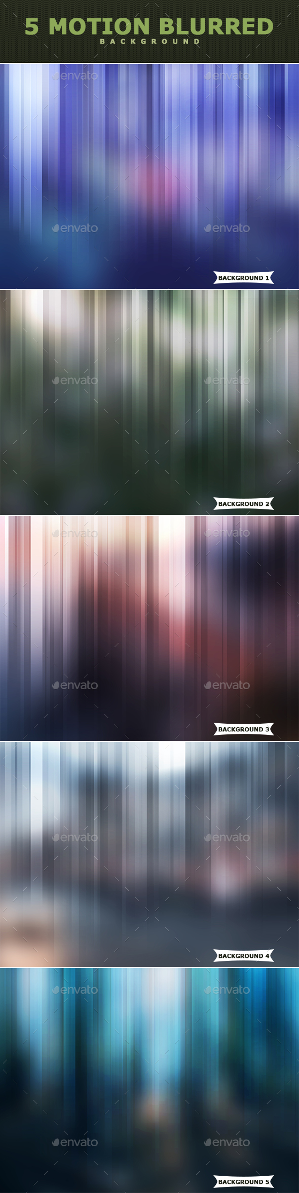 Motion Blurred Backgrounds - Abstract Backgrounds