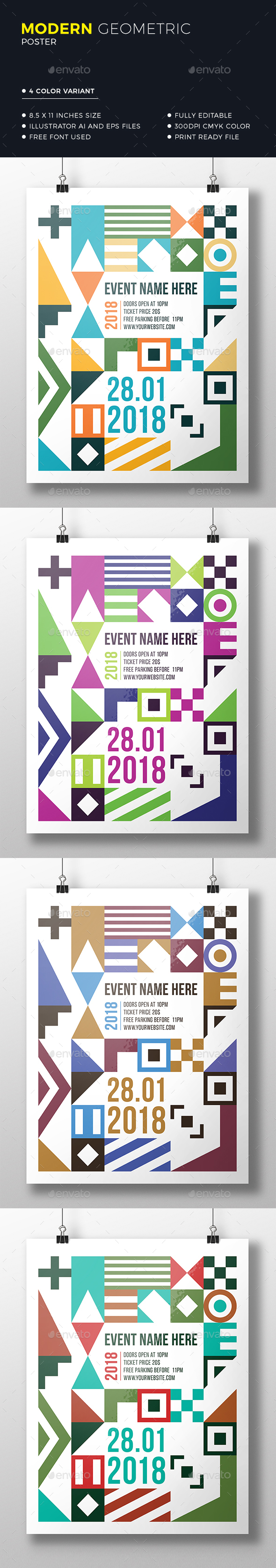 Geometric Poster / Flyer - Events Flyers