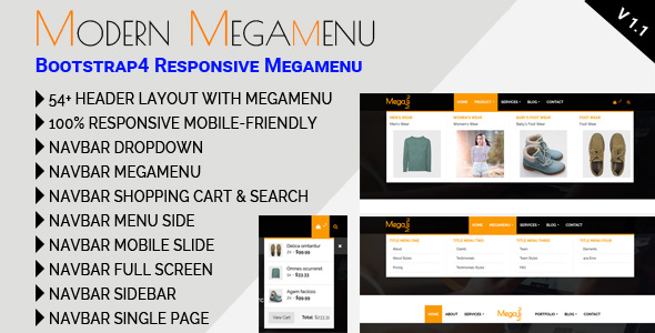 CodeCanyon Modern Megamenu Bootstrap4 Responsive Megamenu 21220360 CodeCanyon Modern Megamenu Bootstrap4 Responsive Megamenu 21220360