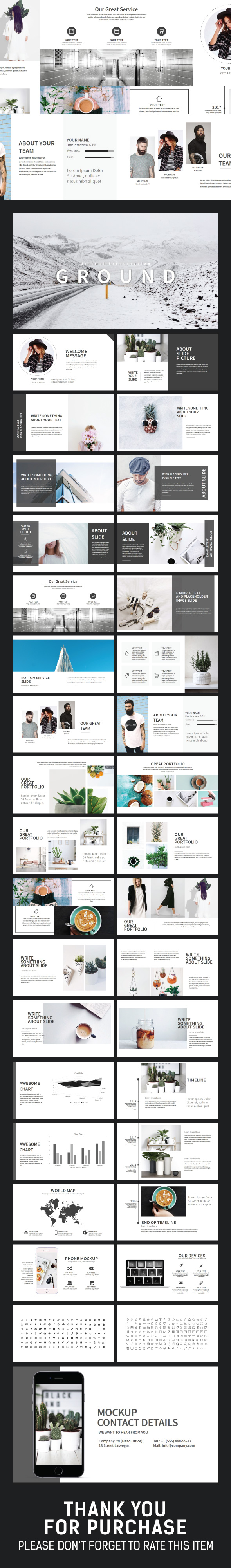 Ground Keynote Presentation - Creative Keynote Templates