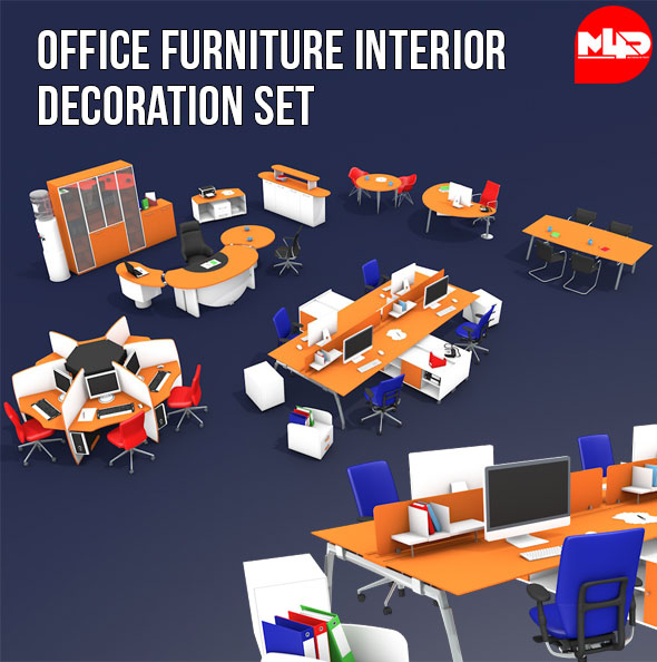 Office Furniture Interior - 3Docean 21246330