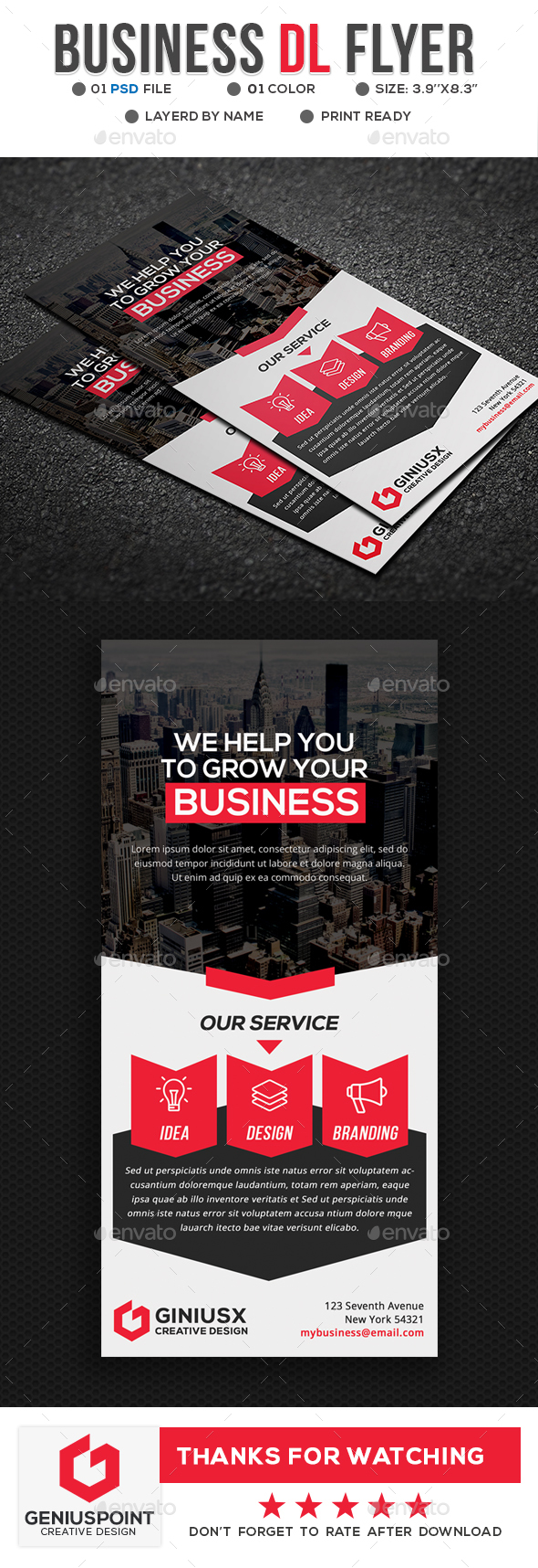 Business DL Flyer - Flyers Print Templates