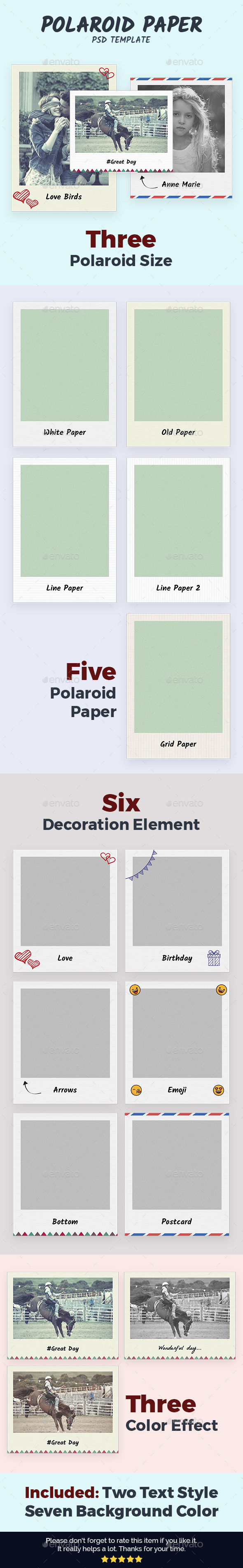 Polaroid Paper - Urban Photo Templates
