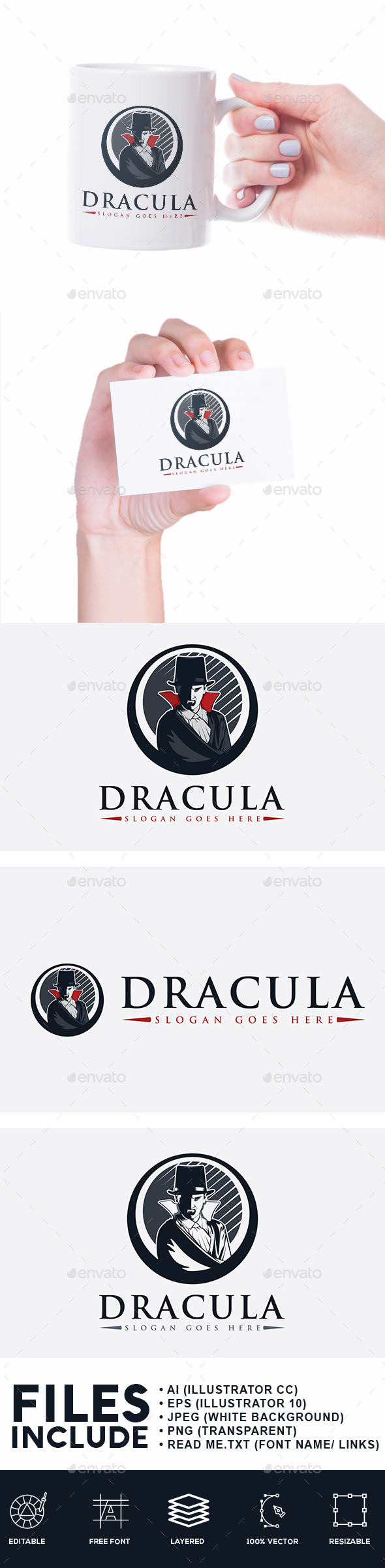 Dracula Logo - Humans Logo Templates