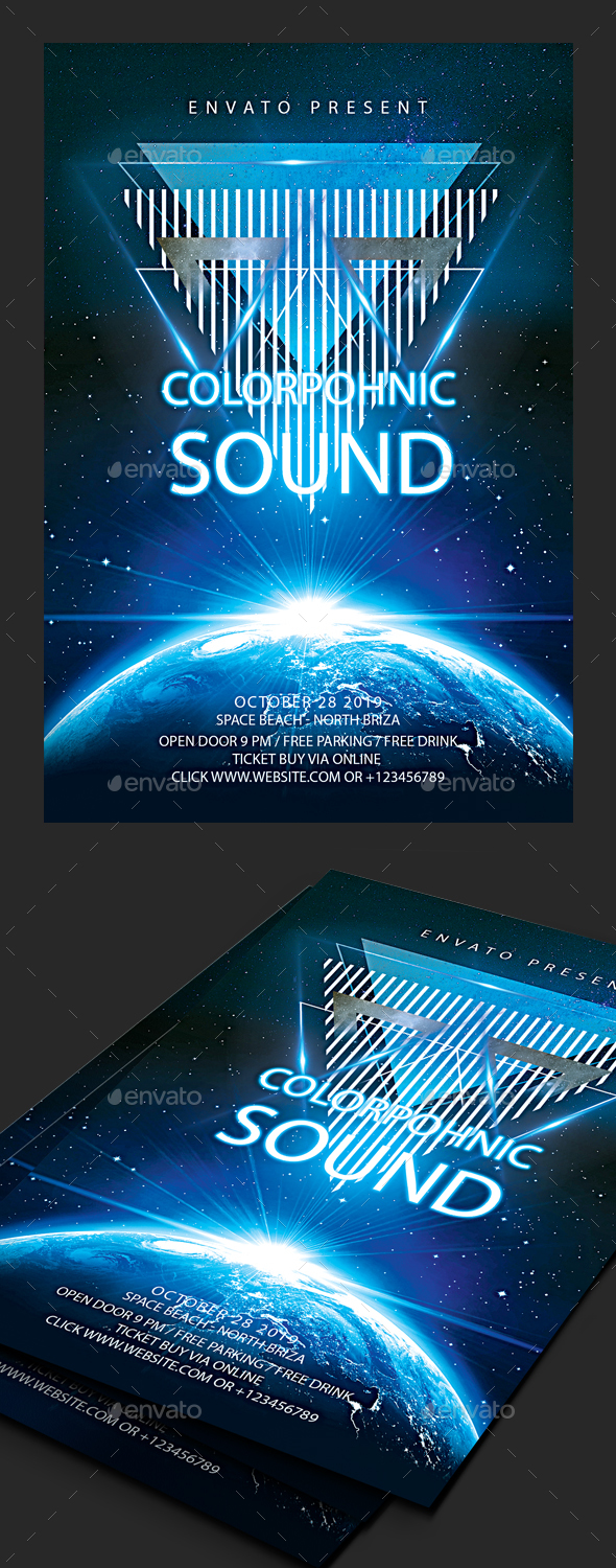 Space Party Flyer - Clubs & Parties Events