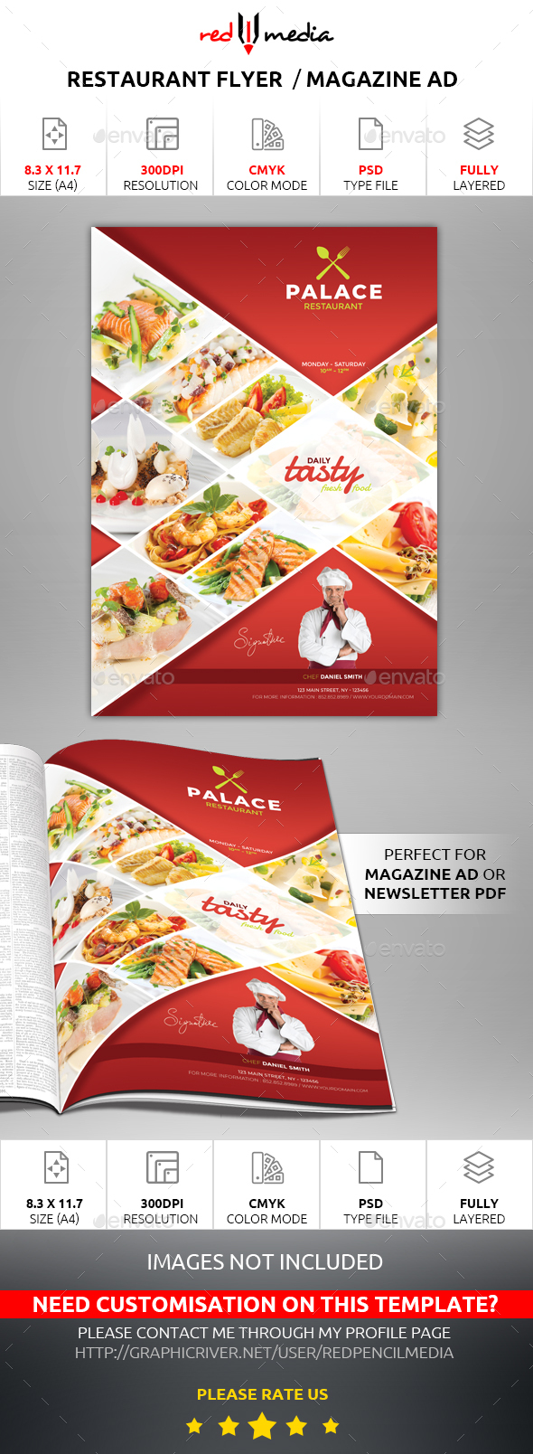 Restaurant Flyer / Magazine AD - Restaurant Flyers