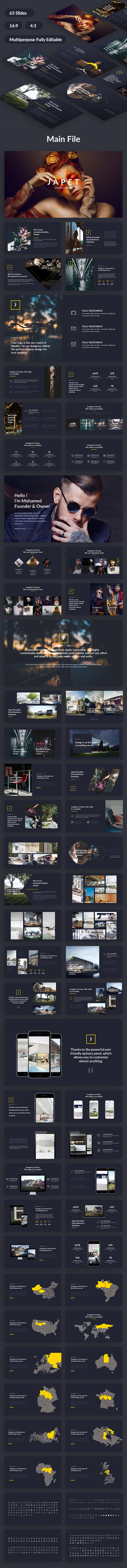 Japet Creative Design Google Slide Template - Google Slides Presentation Templates