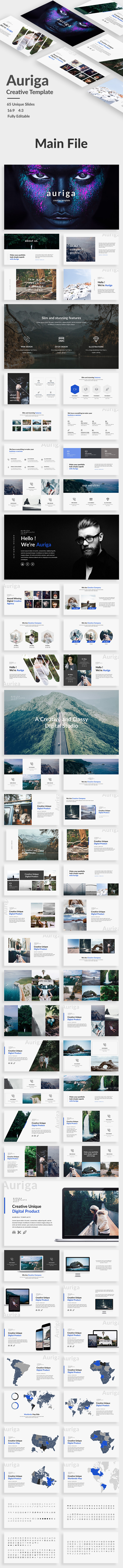 Auriga Creative Google Slide Template - Google Slides Presentation Templates
