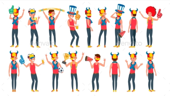 Sports Fan Vector - Sports/Activity Conceptual