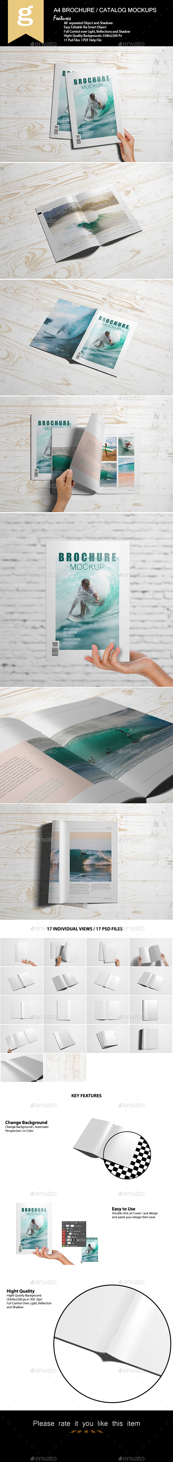 A4 Brochure / Catalog Mock-Up - Brochures Print