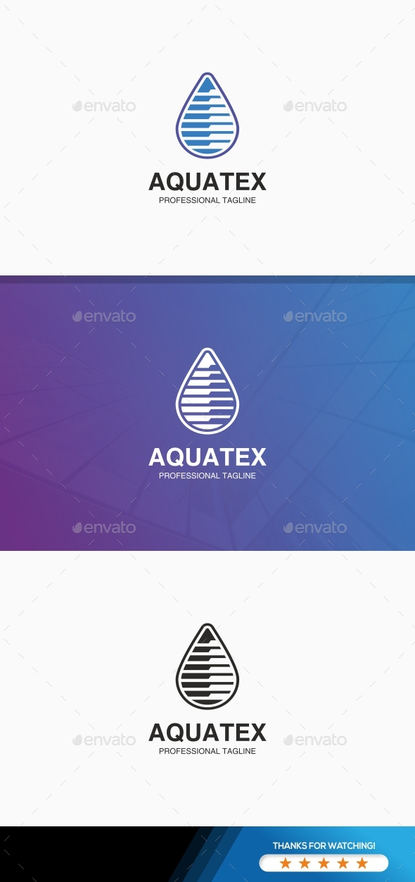 Water Drop Technology Logo - Abstract Logo Templates