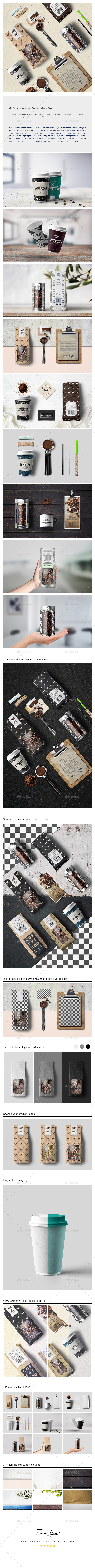 Coffee Mockup Scene Creator - Miscellaneous Packaging