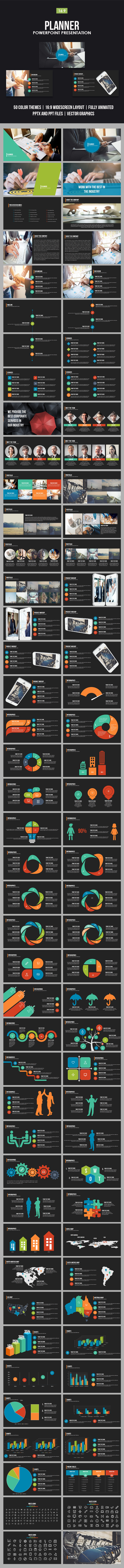 Planner Powerpoint Presentation Template - Business PowerPoint Templates