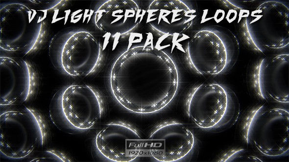 VJ Light Spheres Loops - 11 Pack