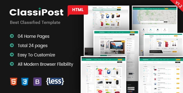 ClassiPost - Classified Ads HTML Template - Business Corporate