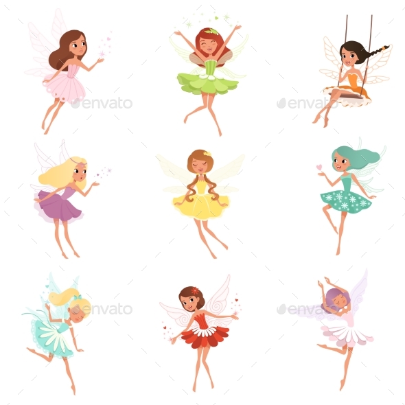 Collection of Fairies - People Characters