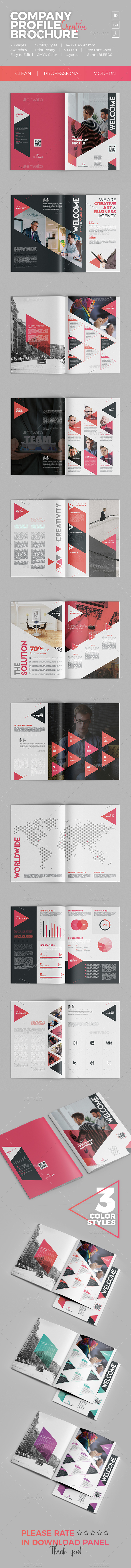 Company Profile Brochure - Brochures Print Templates