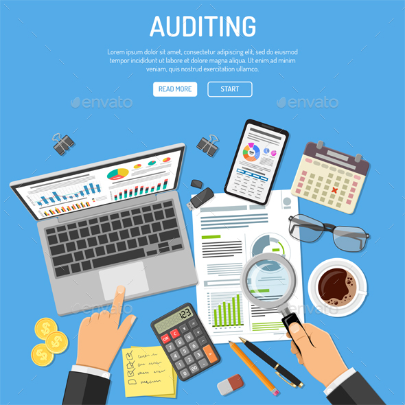 Auditing Tax Process Accounting Concept - Concepts Business