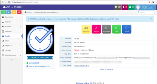 Staff Manager v1 ( Java EE)