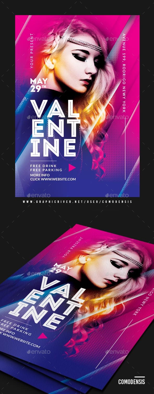 Valentine Dj Flyer Party - Clubs & Parties Events