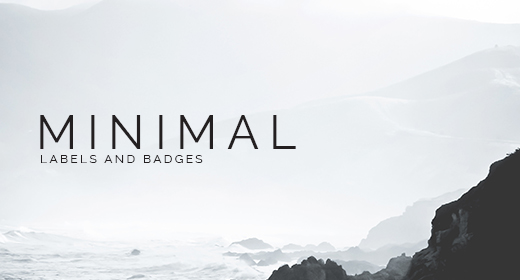 Minimal Labels and Badges