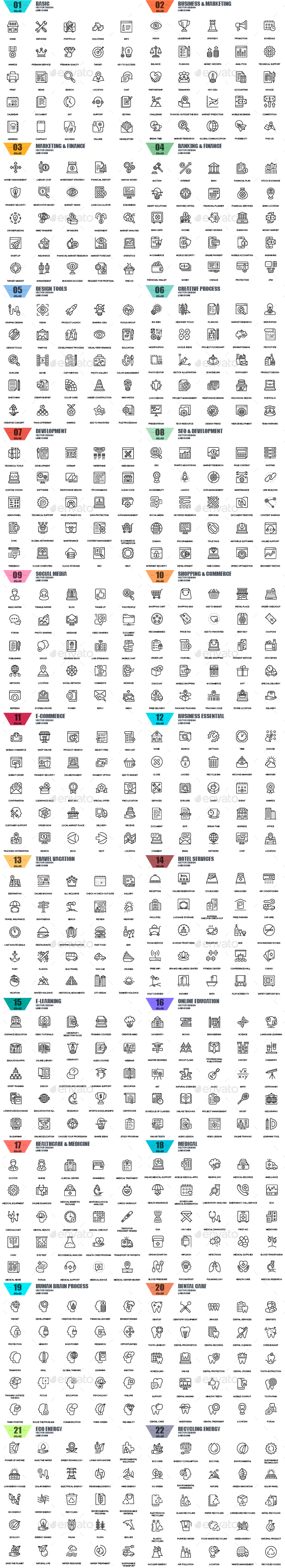 Line Icons - Icons
