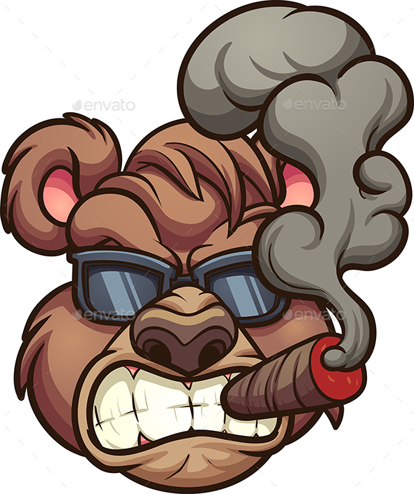Smoking Bear - Animals Characters