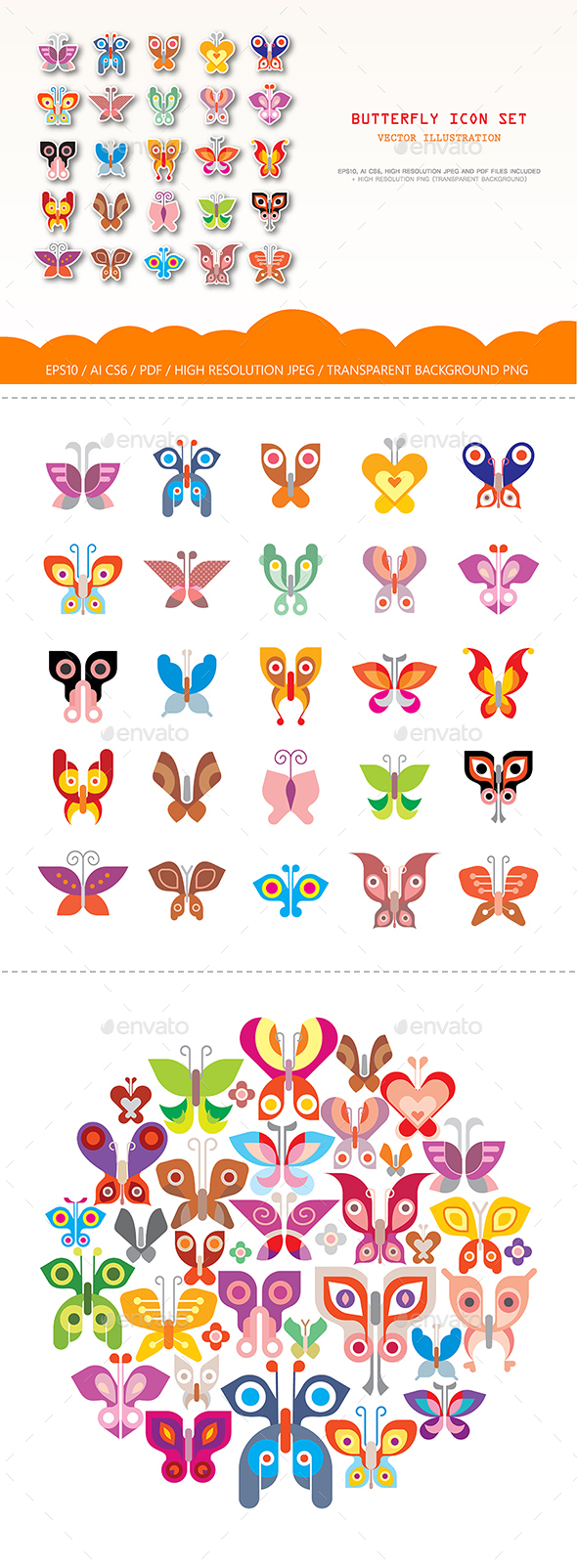 Butterfly Icons - Animals Characters