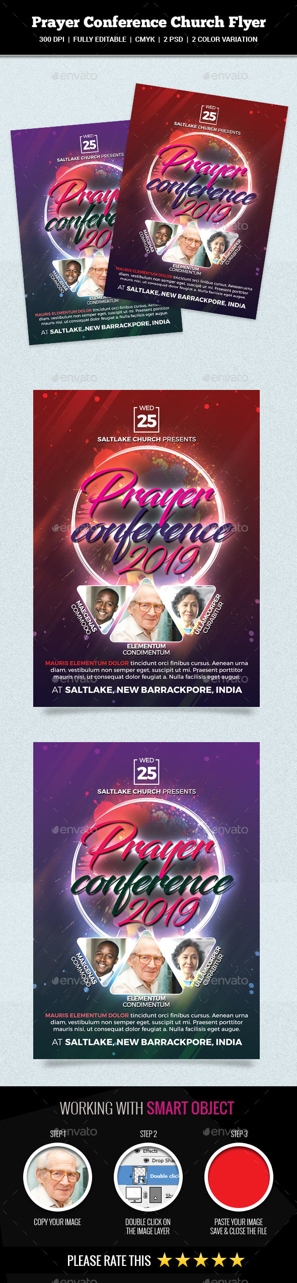 Prayer Conference Church Flyer - Church Flyers