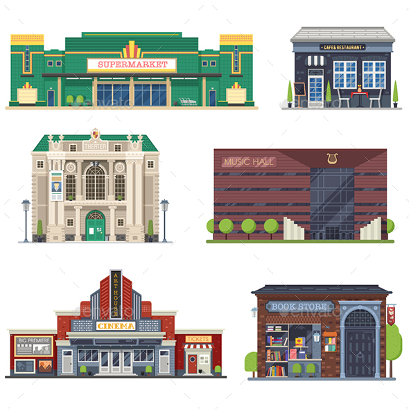 City Public Buildings Collection - Buildings Objects