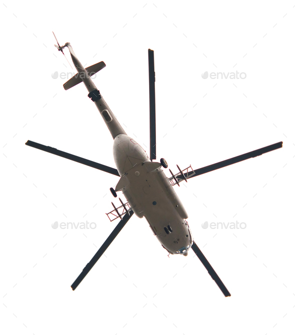 military helicopter - Stock Photo - Images