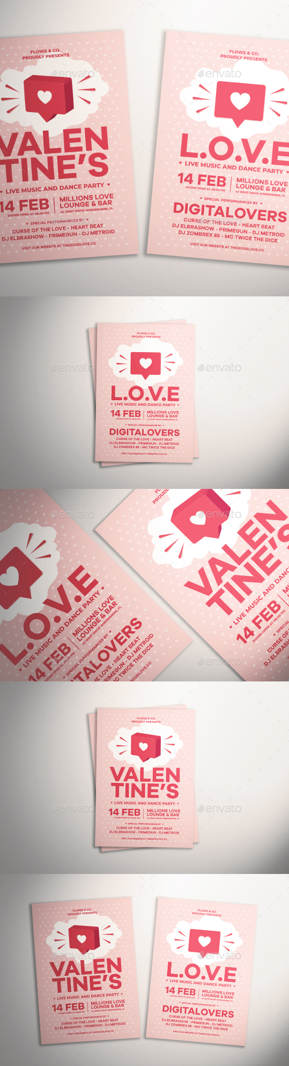 Valentine's Day Flyer - Events Flyers