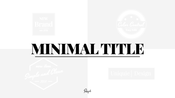Minimal Titles - VideoHive 21257942